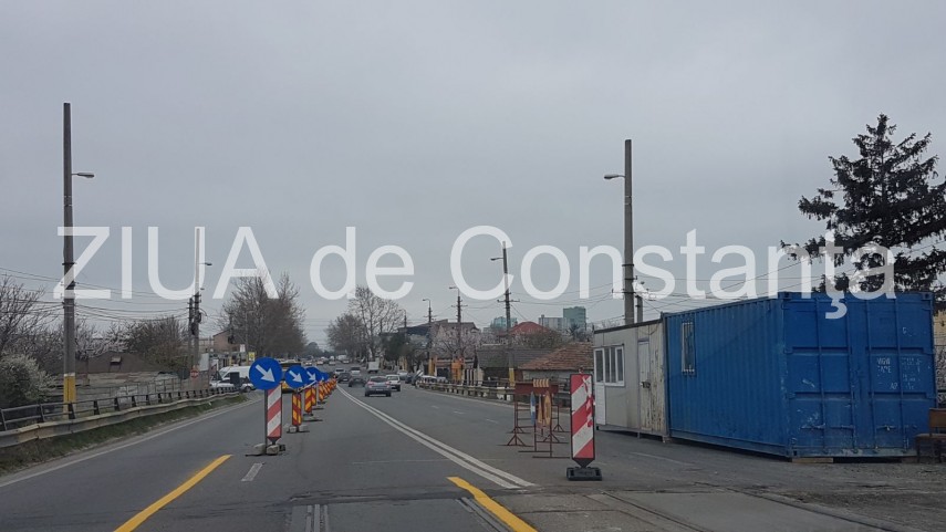 constanta se lucreaza de zor pe podul de la butelii in zona au fost impuse mai multe restrictii de circulatie