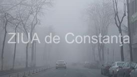 Constănţeni, plecaţi la drum? Trafic rutier în condiții de ceață densă pe mai multe drumuri din țară