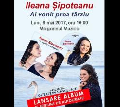 Ileana Şipoteanu îşi lansează cel mai nou album