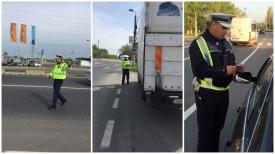 Acțiuni de amploare ale polițiștilor constănțeni! A „plouat” cu verificări şi sancţiuni