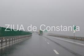 Trafic în condiţii de ploaie pe A2 Bucureşti – Constanţa 
