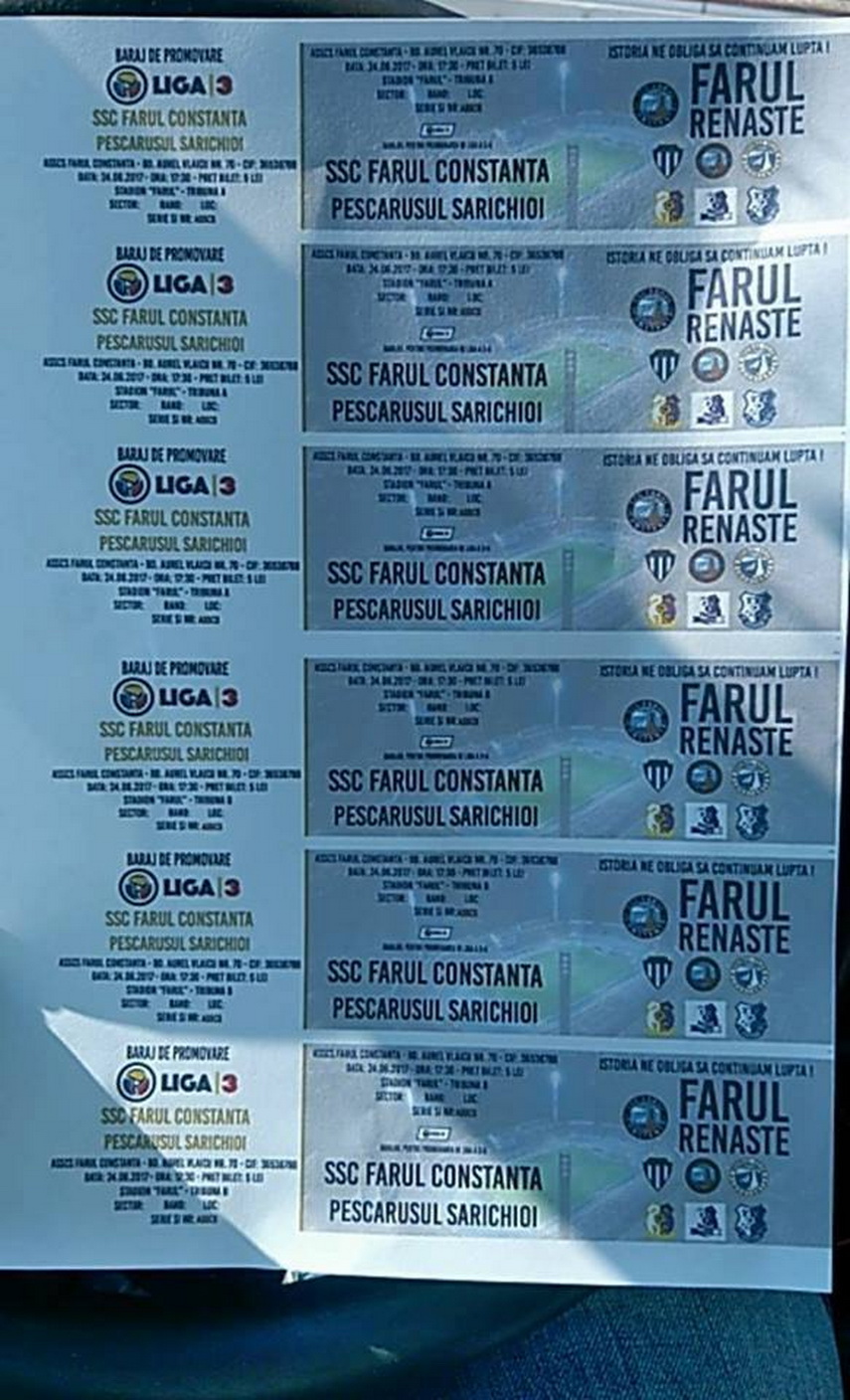 s au pus in vanzare biletele la meciul ssc farul pescarusul sarichioi provocare lansata pentru suporterii