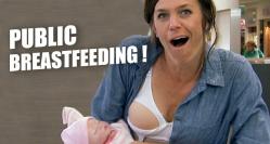 Funny video Farsă cu alaptarea copilului