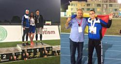 Răzvan Grecu, de la CSS1 - Farul Constanţa, vicecampion balcanic la triplusalt