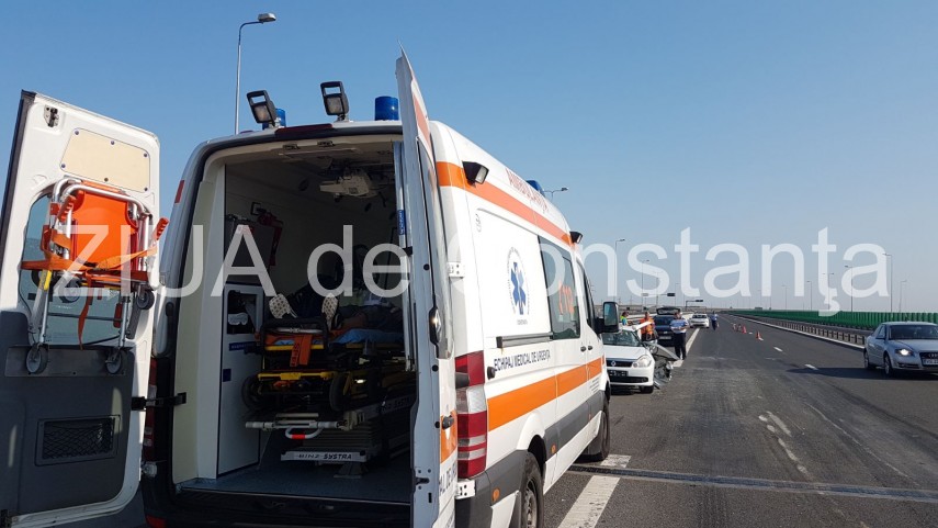 accident rutier la iesire de pe autostrada a4 intervine ambulanta 636373