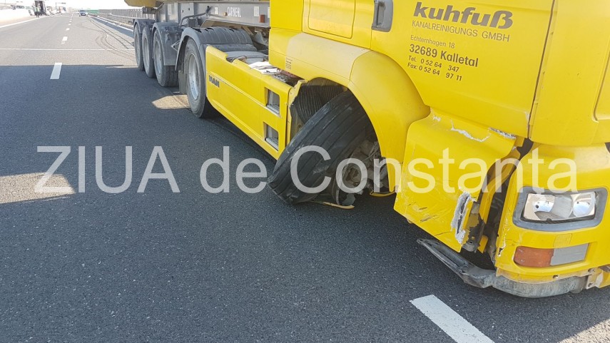 accident rutier la iesire de pe autostrada a4 intervine ambulanta 636373