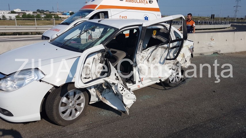 accident rutier la iesire de pe autostrada a4 intervine ambulanta 636373