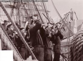 Occidentul scrutat din arborada Navei-şcoală „Mircea“ Voiajul amiralilor (galerie foto)    