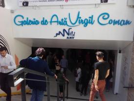 Teo și Maria au tăiat panglica inaugurală a galeriei de artă ce poartă numele lui Virgil Coman, tatăl lor (galerie foto) 