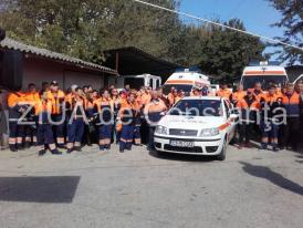 Protest la Serviciul de Ambulanță Județean Constanța. Zeci de angajați au ieșit în fața sediului instituției (galerie foto-video)   