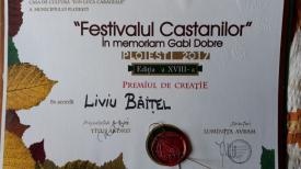 Cantautorul dobrogean Liviu Băițel, premiat la „Festivalului Castanilor - In memoriam Gabi Dobre“
