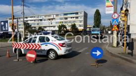 Atenție șoferi. Strada Traian din municipiul Constanța este închisă. Se efectuează lucrări de asfaltare