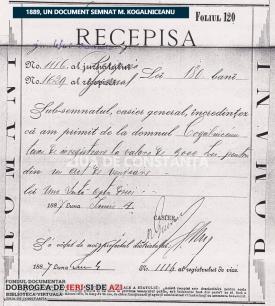 Un document semnat Mihail Kogălniceanu   