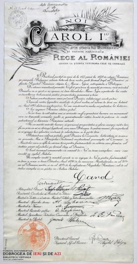 Act comemorativ și de fundație pentru podul de la Cernavodă