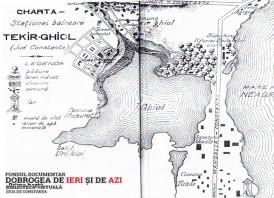 Prima hartă a lacului Techirghiol  