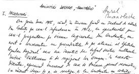 Manuscris Aurel Manolache Amintiri despre Fantazio 