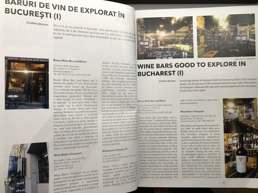 recomandari de locuri oameni si gusturi bune in revista vinul ro de curand apare lunar in romana si engleza