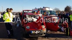 Imagini de la eveniment. Tragedie în a doua zi de Crăciun. Patru victime, trei adulți și un copil UPDATE. Accident rutier grav la ieşirea din localitatea Cobadin. A intervenit elicopterul SMURD (galerie foto + video)                  