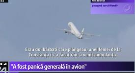 Pasager din avionul Blue Air ”Nu a fost uşor să cazi în picaj aşa dintr-o dată. Doi bărbaţi plângeau. Unei femei de la Constanţa i s-a făcut rău”