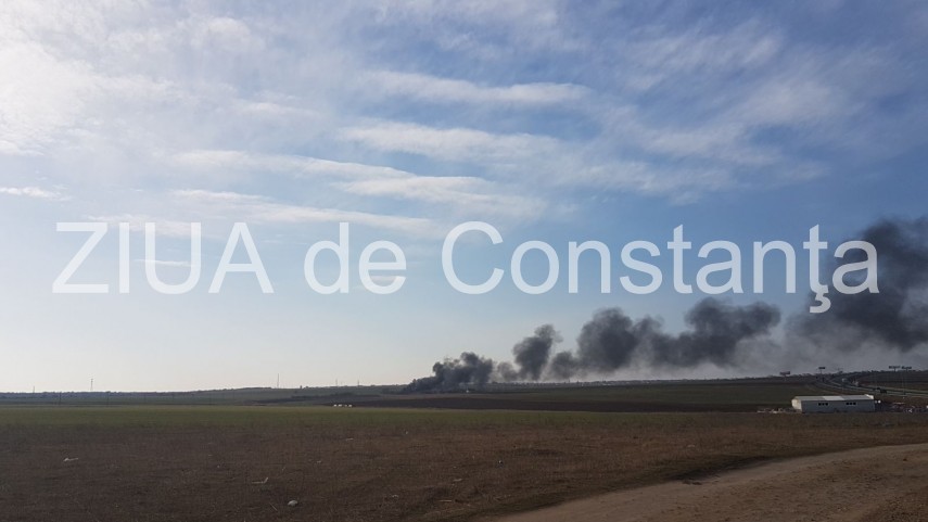 incendiu puternic la lazu degajare masiva de fum 650483
