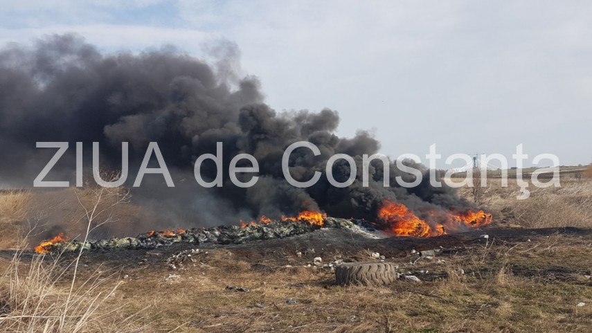 incendiu puternic la lazu degajare masiva de fum 650483