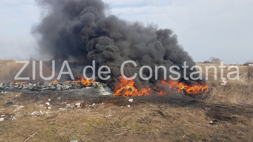 incendiu puternic la lazu degajare masiva de fum 650483
