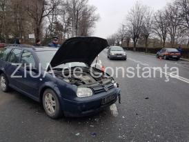 UPDATE Imagini de la eveniment Carambol în Eforie Sud, judeţul Constanţa. O persoană rănită (galerie foto+video)        