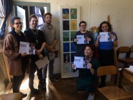 Constănțencele Sînziana Romanescu și Lelia Rus Pîrvan au promovat tainele picturii pe sticlă la Lisabona (galerie foto)