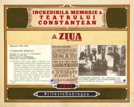 #citesteDobrogea #memoriateatruluiconstantean: Spectacolul inaugural al Teatrului de Stat - „O scrisoare pierdută“, de I. L. Caragiale (1951)    