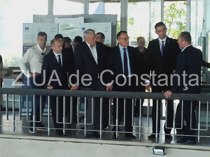 imagini de la eveniment vicepremierul paul stanescu in vizita de lucru la edificiul roman cu mozaic si