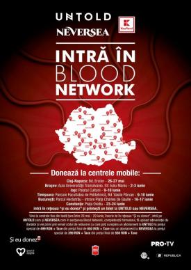 Caravana Blood Network ajunge la Constanţa! Donatorii vor primi bilete gratuite de o zi la Untold sau Neversea
