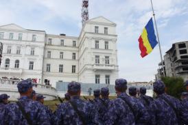 Imagini de la eveniment. Ziua Drapelului, sărbătorită pe faleza Comandamentului Flotei Constanța (galerie foto+video)        