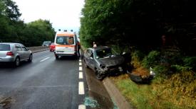 UPDATE. Imagini de la eveniment. O mașină s-a răsturnat, între Constanța și Lazu! O victimă (galerie  foto)  