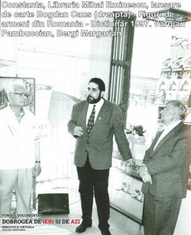 1997, Constanţa, Librăria Eminescu, Lansare de carte Bogdan Căuş - „Figuri de armeni din România - Dicţionar“