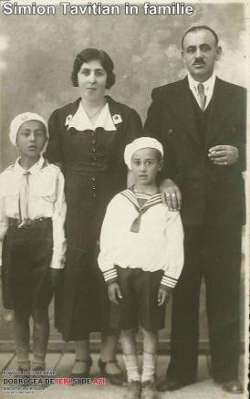 Simion Tavitian în familie