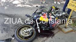 UPDATE. Motociclist accidentat, la intrarea în localitatea Corbu din județul Constanța 