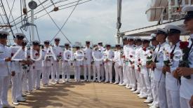 LIVE. Imagini de la eveniment. Portul Militar Constanța Nava-Școală „Mircea\