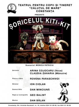 Șoricelul KIȚ-KIȚ îi așteaptă pe copii mâine, la Teatrul pentru Copii și Tineret „Căluțul de Mare” din Constanța