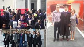 Fiul antrenorului Marian Dinu a absolvit la Solent University, în Anglia. La festivitate au fost prezenţi şi părinţii săi (galerie foto) 