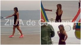 ​Simona Halep, pe faleza Cazinoului din Constanţa, cu racheta de tenis în mână! Cu ce ocazie