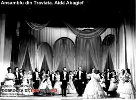 Ansamblu din „Traviata“. Aida Abagief