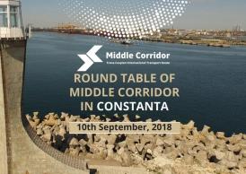 Masă rotundă a coridorului de transport China – Asia Centrală – Europa Eveniment „Trans-Caspian International Transport Route Round Table“, în portul Constanţa