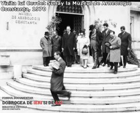 Vizita lui Cevdet Sunay la Muzeul de Arheologie Constanța, 1970