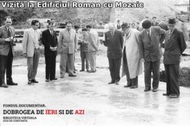 Vizită la Edificiul Roman cu Mozaic, 1 mai 1960