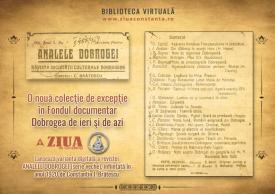 #citeșteDobrogea În curând, în Biblioteca Virtuală ZIUA de Constanța Revista „Analele Dobrogei“ (serie veche) - texte de referință pentru istoria Dobrogei