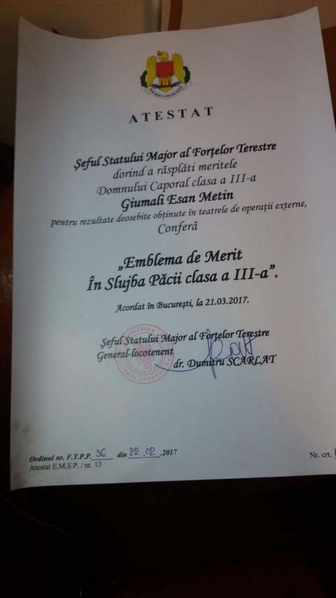 militari de elita din judetul constanta caporal giumali metin militar veteran in cadrul b 911 infanterie