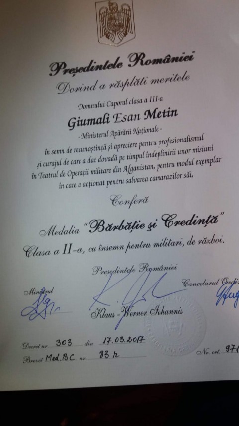 militari de elita din judetul constanta caporal giumali metin militar veteran in cadrul b 911 infanterie