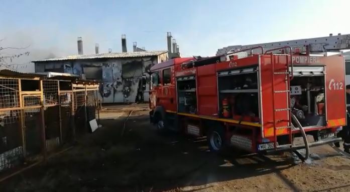 Incendiu Violent La Un Service Auto De La Ieșire Din Galați Mai