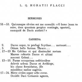 Horaţiu şi alţi autori antici, despre războiul Romei cu dacii regelui Cotyso 