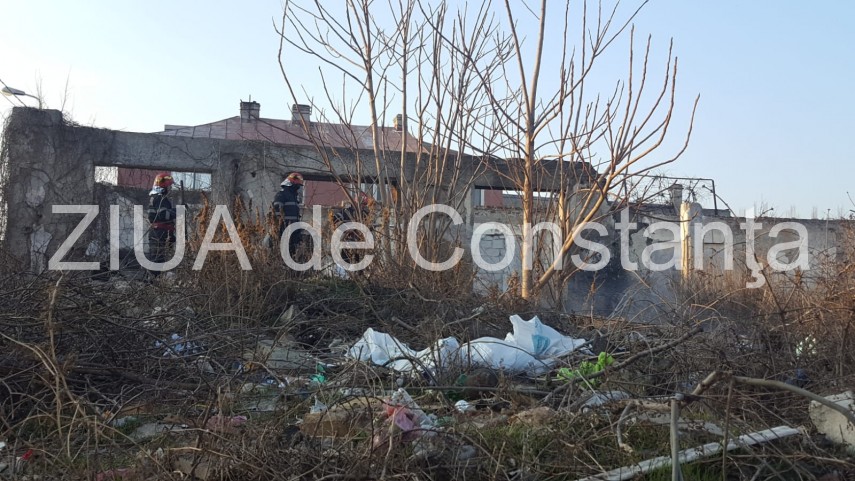 imagini de la eveniment incendiu in municipiul constanta langa hanul balcan pompierii isu dobrogea chemati